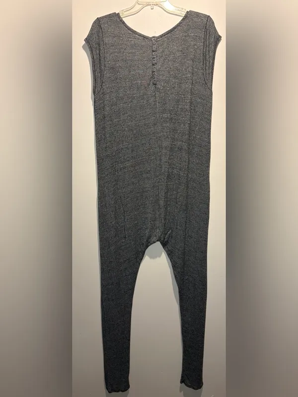 Intimately Free People One Piece Romper Slouchy Loungewear Heathered Grey Size M - Image 3
