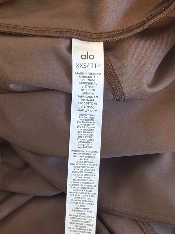 Alo Yoga Airlift Disco Daze Onesie Espresso XXS - Image 7