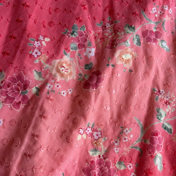 Exact change vintage pink floral skirt - Image 3