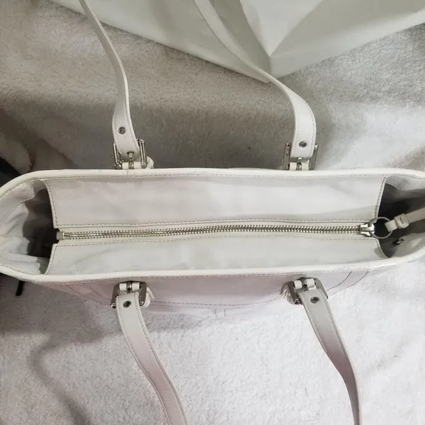 Coach White Leather Legacy Tote - Image 2