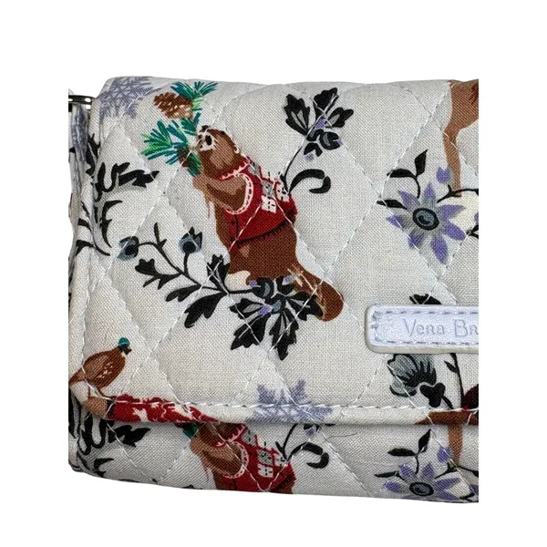 Vera Bradley Holiday Merry Deer Riley Compact‎ Wallet Wristlet Winter Christmas - Image 4
