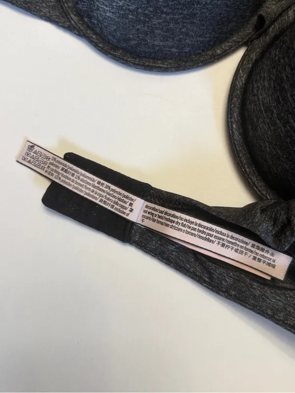Victoria's Secret Heathered Dark Gray T-Shirt Bra - Image 4