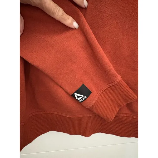 Reebok Women's Half-Zip Sweatshirt‎ Red Size S Casual Long Sleeve - Image 5