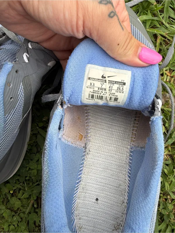 Nike Dual Fusion TR Gray Blue Running Training Shoes Women’s 9.5 Athletic - Image 9