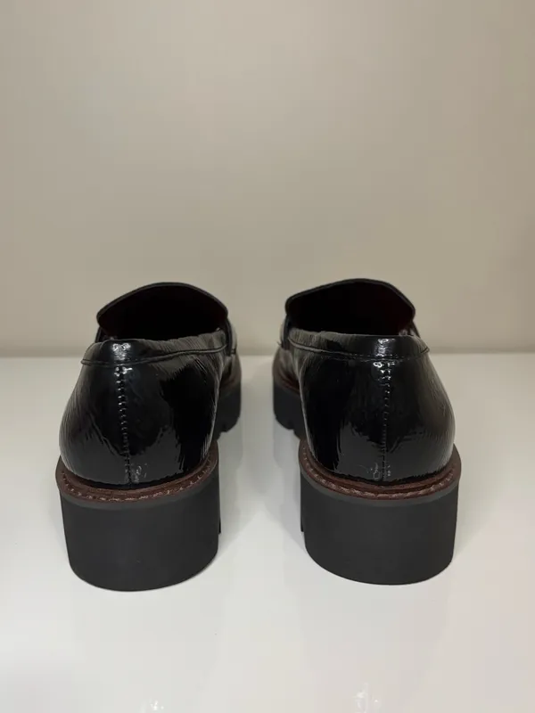 Franco Sarto Balinna Black Leather Slip On Loafers - Image 4