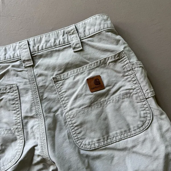Vintage Carhartt CANVAS UTILITY WORK SHORTS - Image 5
