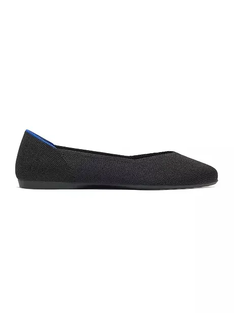 Rothy’s The Daily Knit Flats Women’s Size 10.5 Black Washable Round Toe Shoes - Image 2