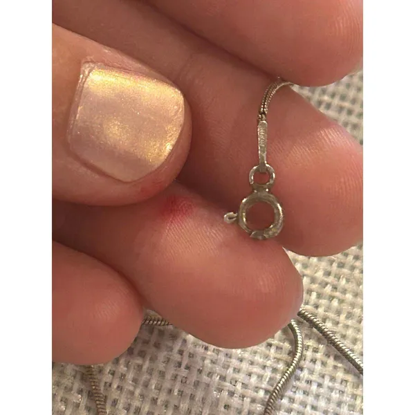 Lot a632 16.5 inch 925 sterling silver chain necklace - Image 5