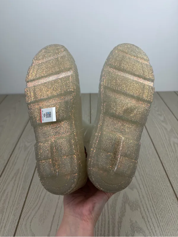 UGG Women's Drizlita Glitter Glam Waterproof Rain Booties US11 - Image 7