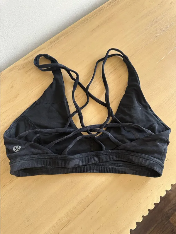 Lululemon Full Freedom Bra Sequoia Camo Print Deep Coal Black 4 - Image 2