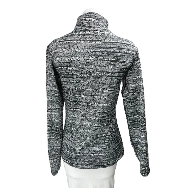 Old Navy Active Gray Long Sleeve Half Zip High Neck Activewear Sweatshirt Top M - Image 2