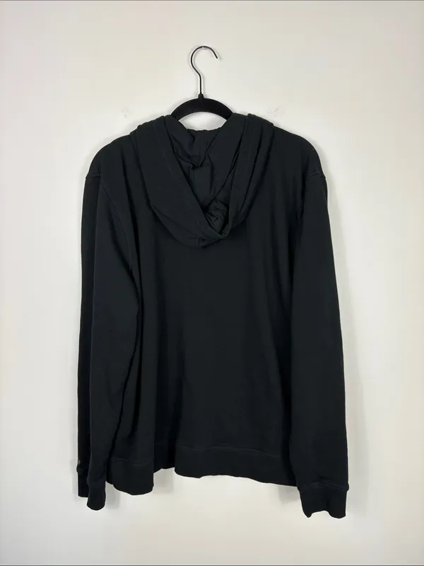 Pact Organic Brushed Fleece Zip Hoodie Women’s Large Black 100% Cotton - Image 6