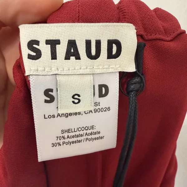 Staud NWT Stroll Pant in‎ Pomegranate Red Size Small - Image 7