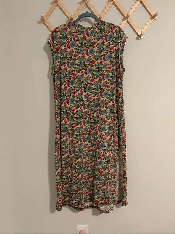 Natural Life Cotton Floral Midi Dress size Medium - Image 6