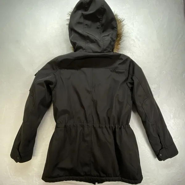 S13/NYC Winter Coat Womens Small puffer parka Faux Fur Hood lining‎ penny lane - Image 15