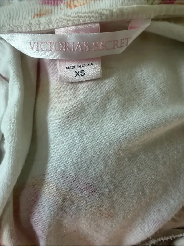 VTG Y2K Victoria's Secret floral butterfly babydoll slip dress lace ribbon XS - Image 7