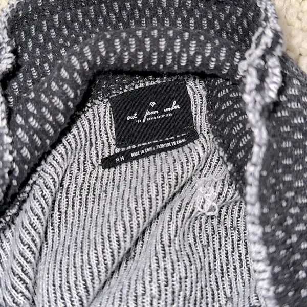 Urban Outfitters Out from under Black and Gray Knit Sweatersize medium cropped - Image 5