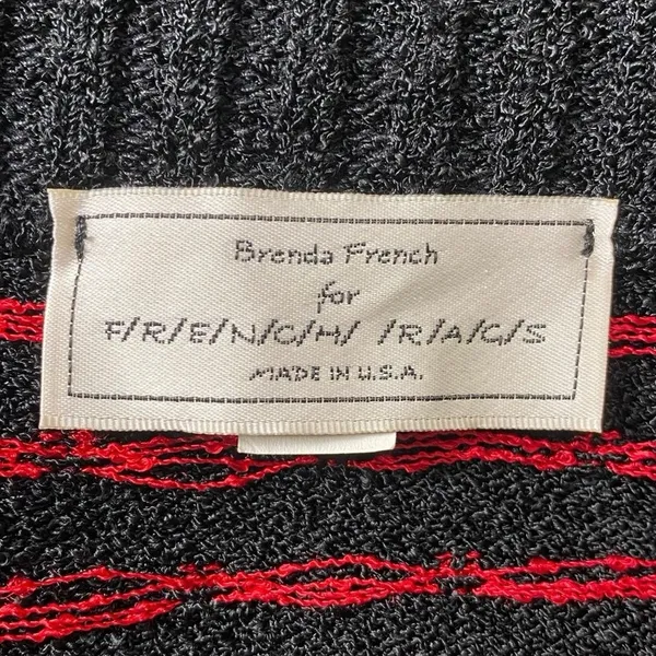 Brenda French For‎ French Rags Vintage Patterned Collared Sweater Size S - Image 2