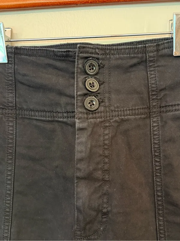 Anthropologie Pilcro “The Seamed Flare Pants” in Black Plus Size - Image 5