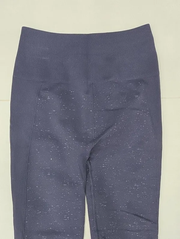 Lululemon athletica Navy Galaxy High-Rise Active Leggings Size 4 - Image 4