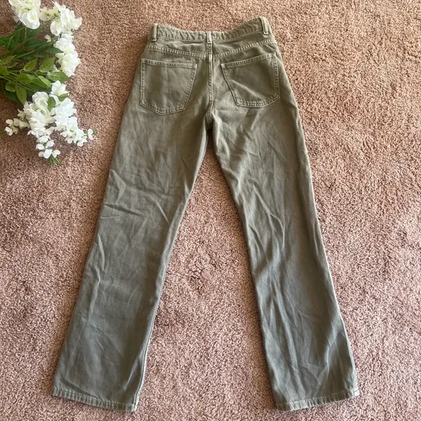 Zara Olive Green Carpenter Jeans - Image 5