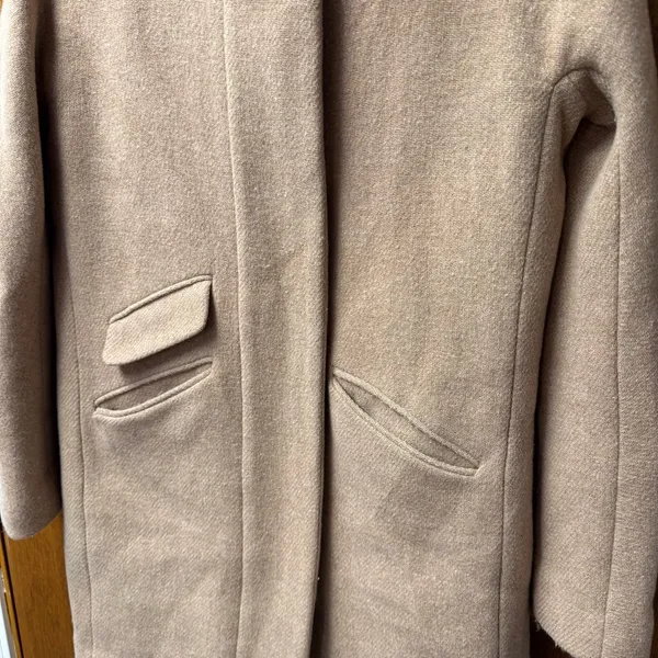 J. Crew Cocoon Coat Italian Stadium-Cloth Wool Blend Nello Gori Beige 2 - Image 6