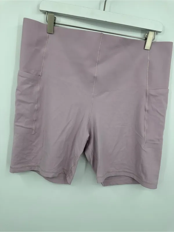 Aerie Offline Pink Seamless High Rise Biker Shorts Size 2XL - Image 3