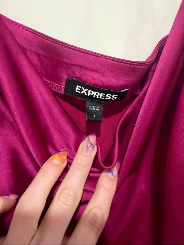 Express Cowl Neck Slip Midi Dress - Image 6