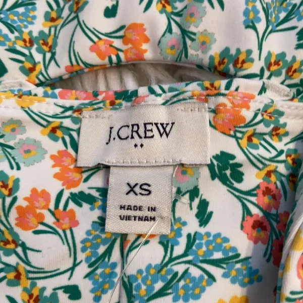 J. Crew Multicolor Floral Dress with shorts under it size XS brand new - Image 6