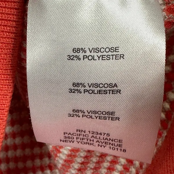Jones New York Tank Womens S Red White Sleeveless Knit Preppy Minimalist 90s - Image 6