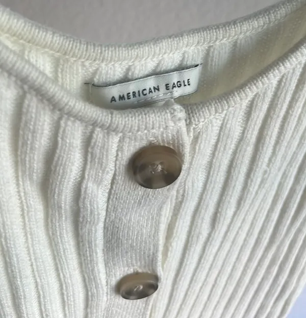 American Eagle Knit Button Tank-top - Image 6