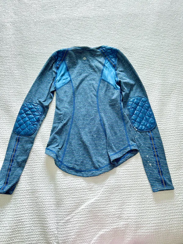 Run Ice Queen Long Sleeve Slope Stripe Limitless Blue - Image 3