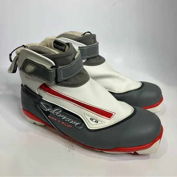 Salomon Siam 7 pilot performance touring‎ ski boots women's size 9 white - Image 2