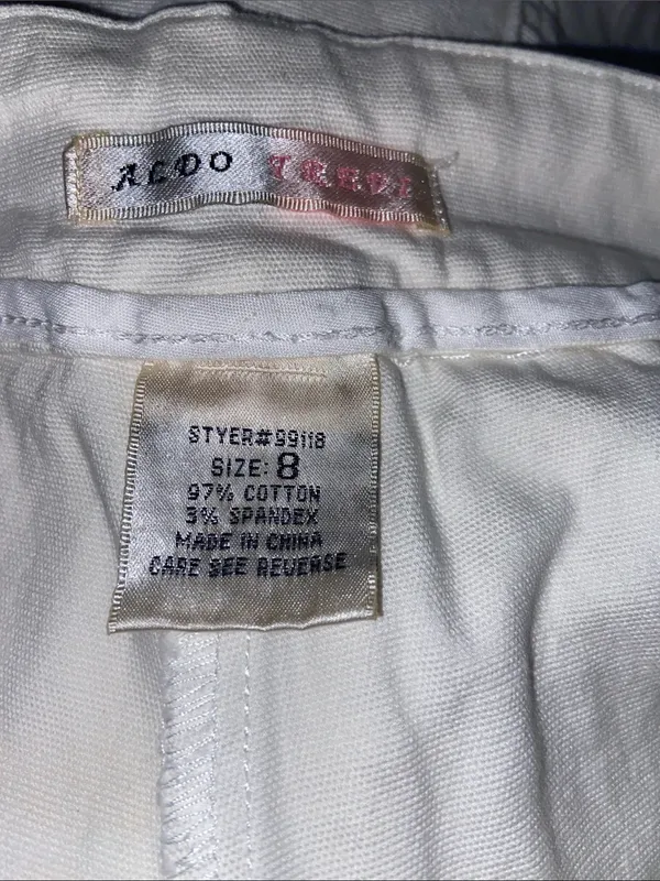 Aldo Trevi white cotton skort size 8 - Image 4