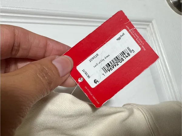 SPANX Stretch Twill‎ Utility Dress Eggshell Button Front Size 1X NEW - Image 9