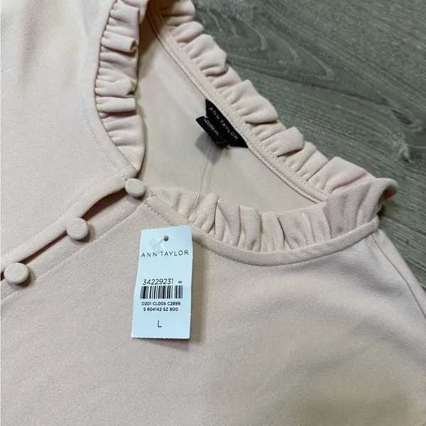 •ANN TAYLOR• ROSE PINK BLOUSE - Image 6