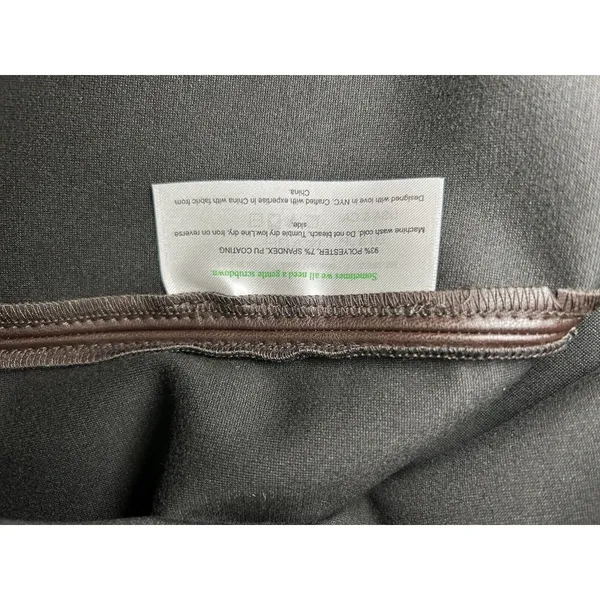 MM Lafleur $195 Women's Whitney Vegan Leather Brown Mini Skirt Size 8 - Image 7
