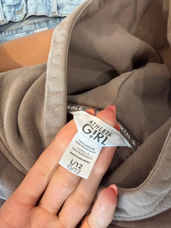 Athleta girls hoodie brown - Image 4