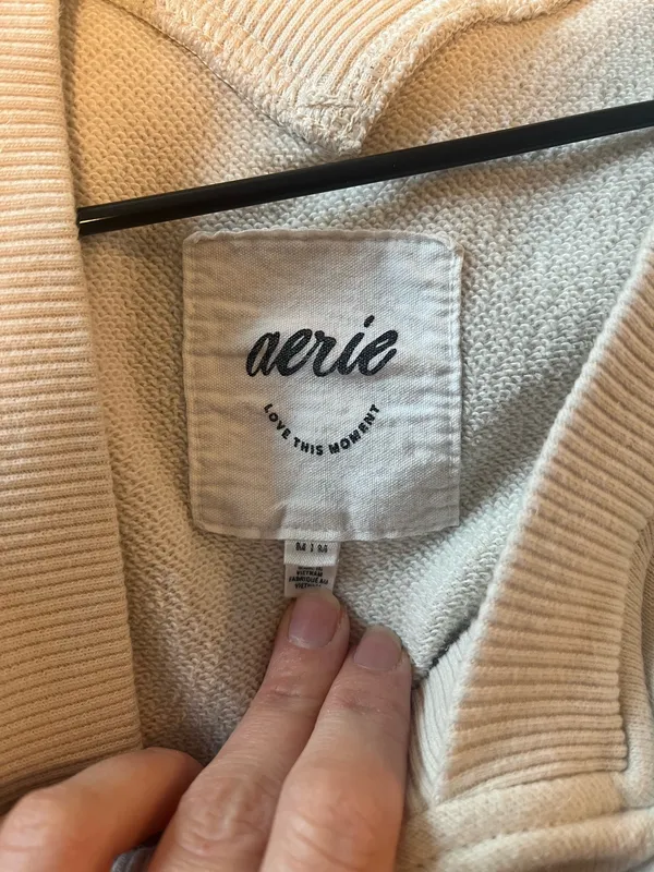 Aerie House Party Sweatshirt V-Neck Oversized - Image 5