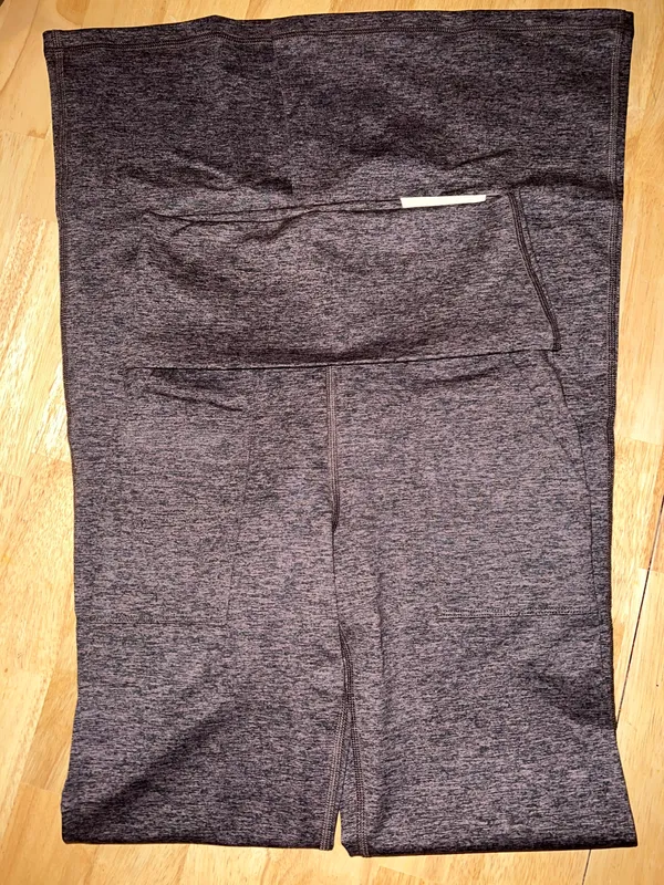 Aerie MEDIUM SHORT OFFLINE Hugger High Waisted Foldover Flare Legging - Image 9