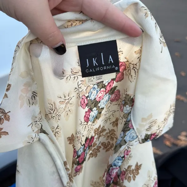 Vintage Floral Belle Sleeved Chiffon Sheer V-Neck Bohemian Blouse - Image 5