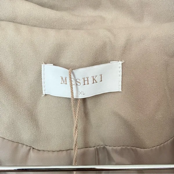 Meshki Andreas Oversized Trench Coat in Beige Tan Size XL *No Belt* - Image 5