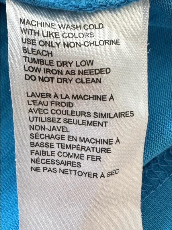 Standard Cloth Royal Blue 100% cotton embroidered logo Crewneck t-shirt, size M - Image 4