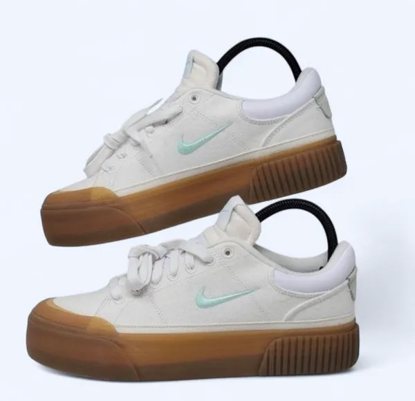 👟 Nike Court Legacy Lift Platform Sneakers ✨ (Women's US 10 / White & Mint 🍃 / FZ2606-102) - Image 3