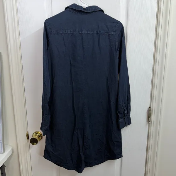 Universal Threads NEW indigo blue‎ dark wash 100% cotton long sleeve denim dress - Image 7