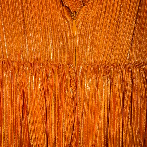 Sabina Musayev Alma Midi Dress in Mandarin Orange Pleated Tiered Small Like New - Image 7