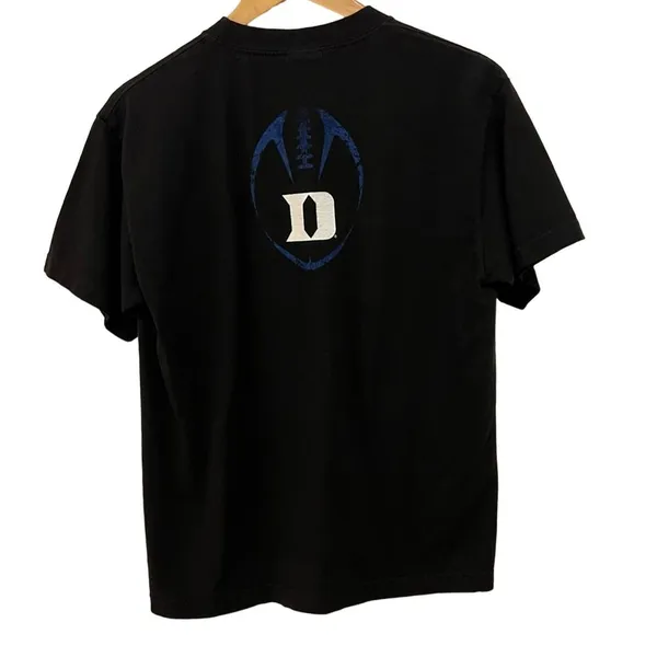 Nike Team Duke University Football Black Tshirt Size XL - Image 2