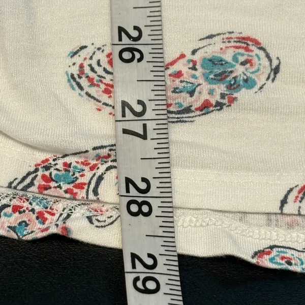 LOFT Paisley Cap-Sleeve Top Lightweight size Large - Image 10