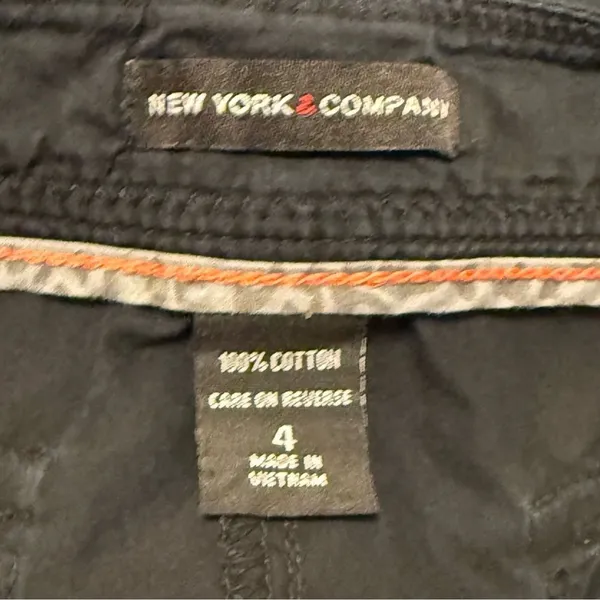New York & Company Cargo Pants Black Excellent Utility‎ Gorpcore Women Medium - Image 9