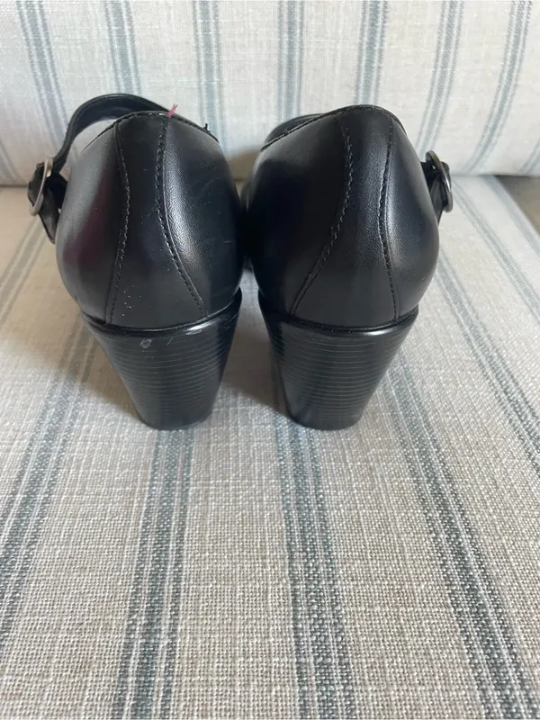 Dansko Becca Leather Mary Jane Chunky Heel Pumps Comfort Shoes EU 38 US 7.5 - Image 7